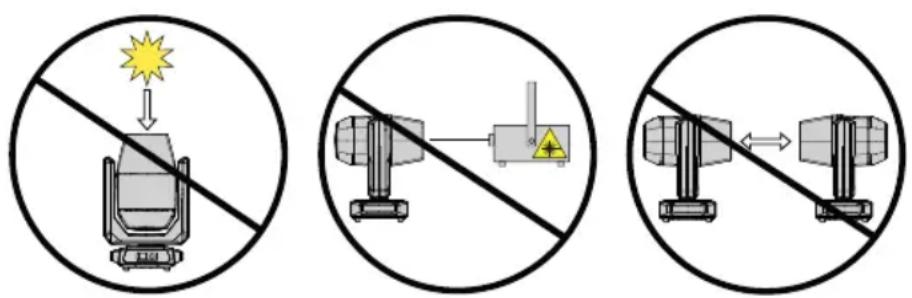 Cameo OTOS W3 - ACHTUNG! POTENTIELLE BESCHÄDIGUNG DURCH EXTERNE LICHTQUELLEN! - 1
