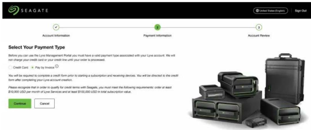 SEAGATE Lyve Mobile PCIe Adapter - Comment créer un compte avec l'aide d'un commercial ? - 6
