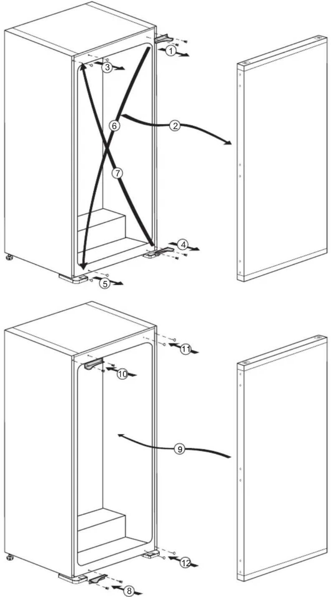 GRUNDIG GSMI25740N - Reversing the doors - 1