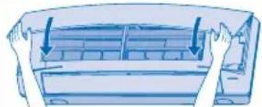 PANASONIC CS-A24JKD - Retire el panel frontal - 1