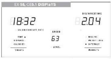 Horizon Fitness GS1050E - DiSPlaY WinDoWS - 1