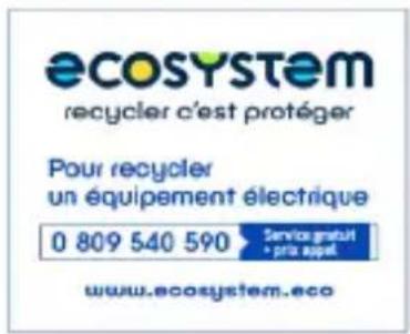 ecosystem recycler c'est protéger Pour recycler un équipement électrique 0 809 540 590 Service gratuit • pré appel www.ecosystem.eco