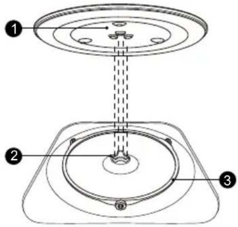 HAIER H38DMWID46NB - DREHTELLER-MONTAGE - 1