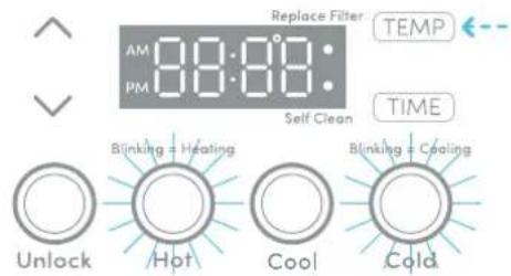 Avalon A13-S - Modo de ajuste de temperatura - 1