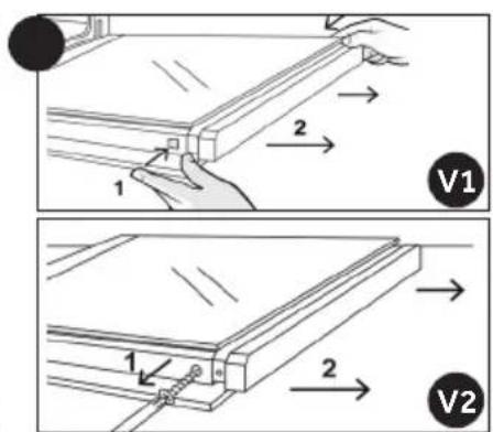 CANDY FIDC N200IT - REMOVAL AND CLEANING OF THE SIDE RACKS - 2