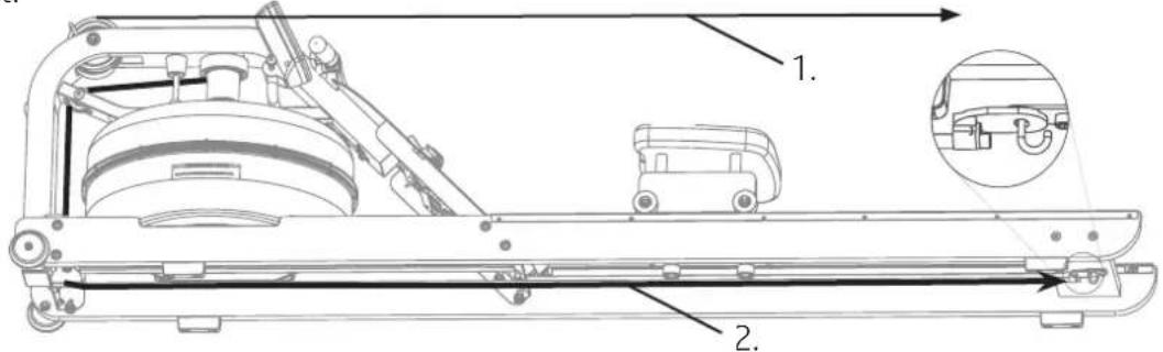 TUNTURI by Fluid Signature R90W - Abnehmen des Rudergurtes - 2