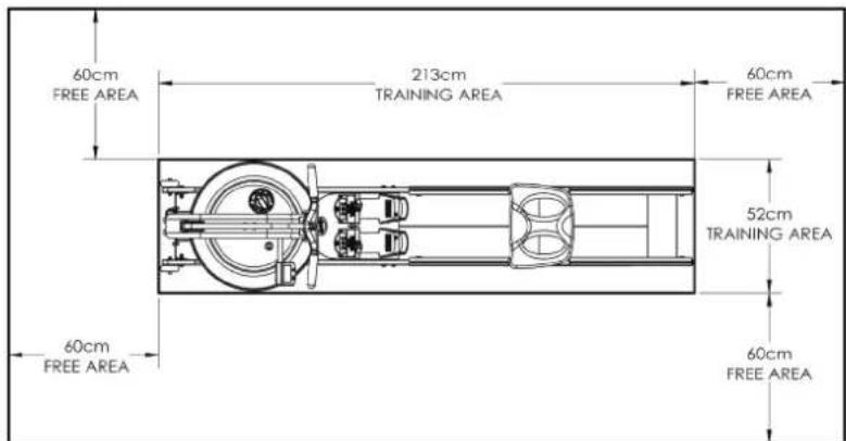 TUNTURI by Fluid Signature R90W - Bewegungsbereich und Trainingsbereich - 1