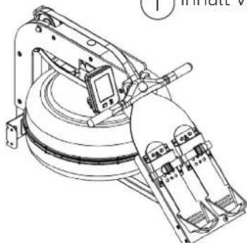 TUNTURI by Fluid Signature R90W - Inhalt der Rower Packung - 2