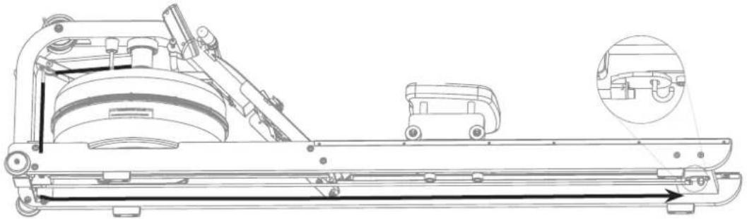 TUNTURI by Fluid Signature R90W - Das Wiederanbringen des Ruderbands - 2