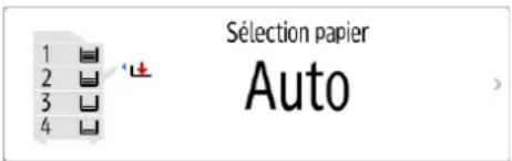 1 2 3 4 Sélection papier Auto