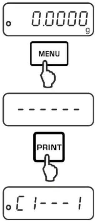 Kern ADB 600-C3 - | Access to menu - 1