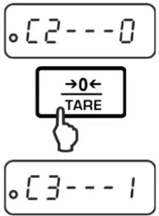 。[2---0] →0← /TARE 。[3---1]