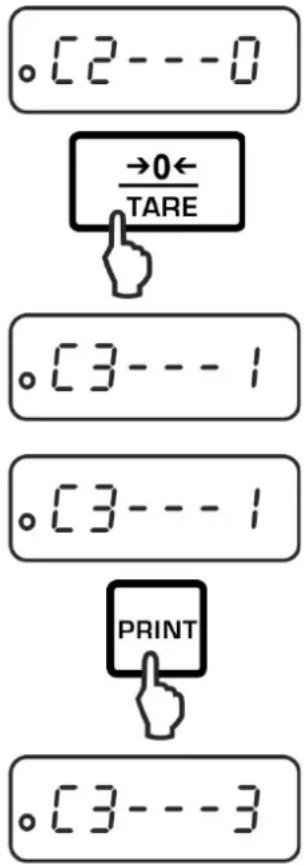 Kern ADB 600-C3 - Select menu items - 1