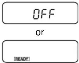 OFF or READY