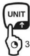 Kern ABS 120-4N - How to change weighing units - 2