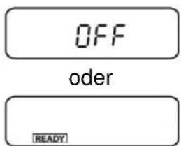 OFF oder READY