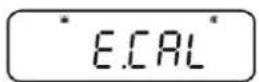 Kern ABS 120-4N - Menu settings „I.CAL“ / „E.CAL“ - 2