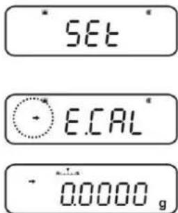SET E.CAL 0.0000 g