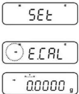 SET E.CAL 0.0000 g