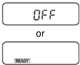 OFF or READY
