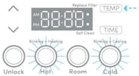 Avalon A13CT - Modo de ajuste de temperatura - 1