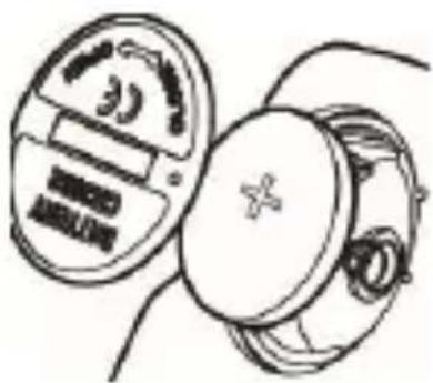 Aplic 302655 - Inserting the batteries - 1