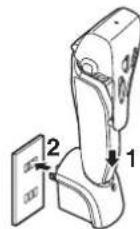 PANASONIC ES-RT17 - Plug in the AC adaptor into a household outlet. - 1