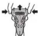 PANASONIC ES-SL83S - Removing the carrying holder - 1