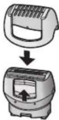 PANASONIC ES-WD51 - Place the bikini comb onto the shaver head and slide trimmer up. - 1