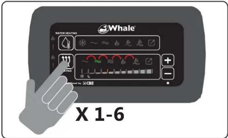 Whale Heat Air SL7512 - Instrucciones de uso del panel de control dual Whale - 16