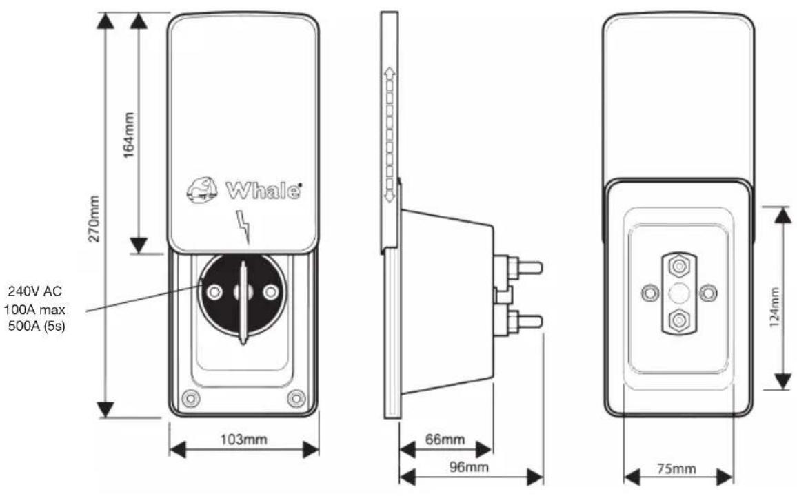 Whale Isolator Switch Socket - Technical Data - 1
