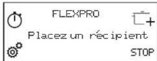 FLEXPRO Placez un récipient STOP