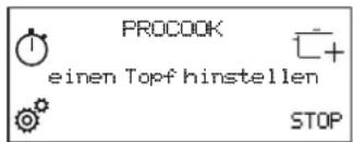 FRANKE FMY 906 I FP BK - Aktivieren der ProCook Funktion: - 2