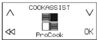FRANKE FMY 906 I FP BK - To activate the ProCook function: - 1
