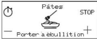 Pâtes STOP Porter a ébullition +