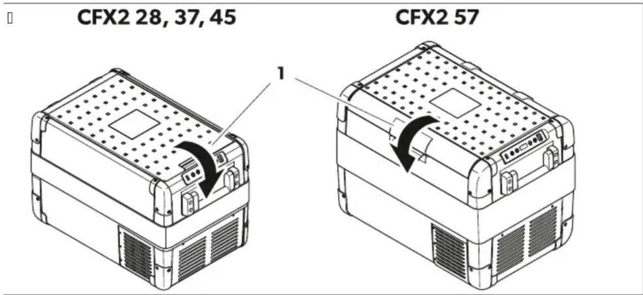 DOMETIC CFX2 37 - Ge' ien- En' / nzeigeelemente - 1