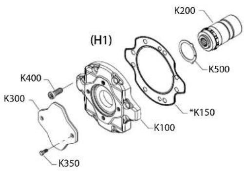 DANFOSS H1T - Auxiliary mounting - 4