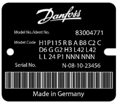 DANFOSS H1T - Serial number - 1