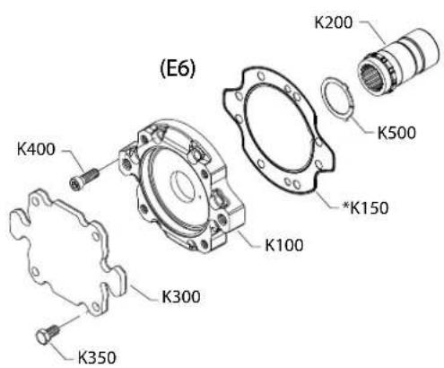 DANFOSS H1T - H1P 115/130cc aux mounting E3-H3 - 3