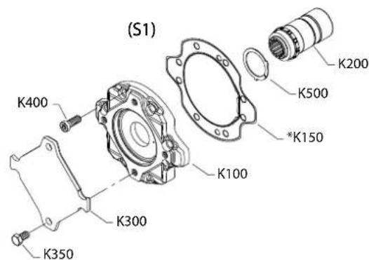 DANFOSS H1T - Auxiliary mounting - 4