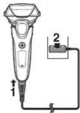PANASONIC ES-LT3N - Chargement du rasoir - 1