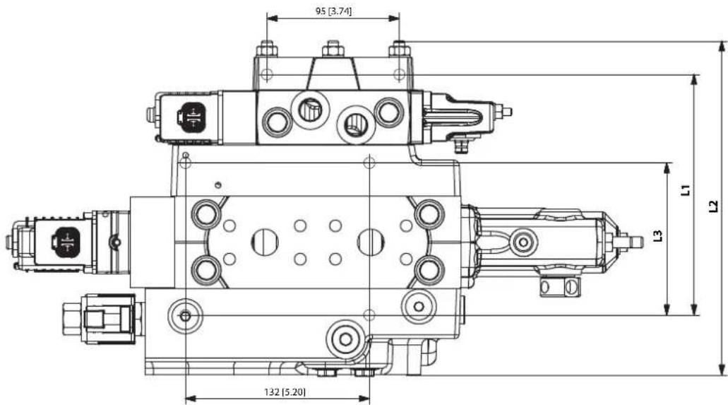 DANFOSS PVG 16 - Dimensions de PVG 128/16 - 1
