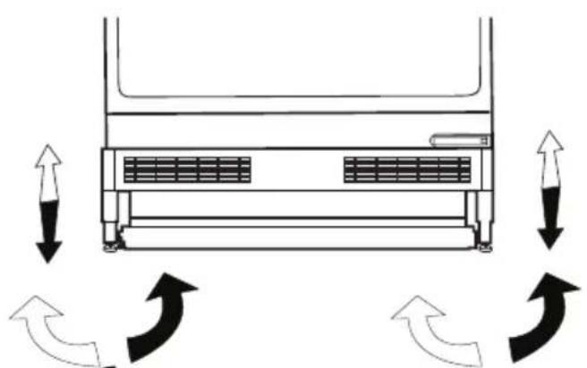TEKA RSF 41160 BU - Jäkaapin asettaminen   työpöydän alle ja jalkojensätäminen - 1