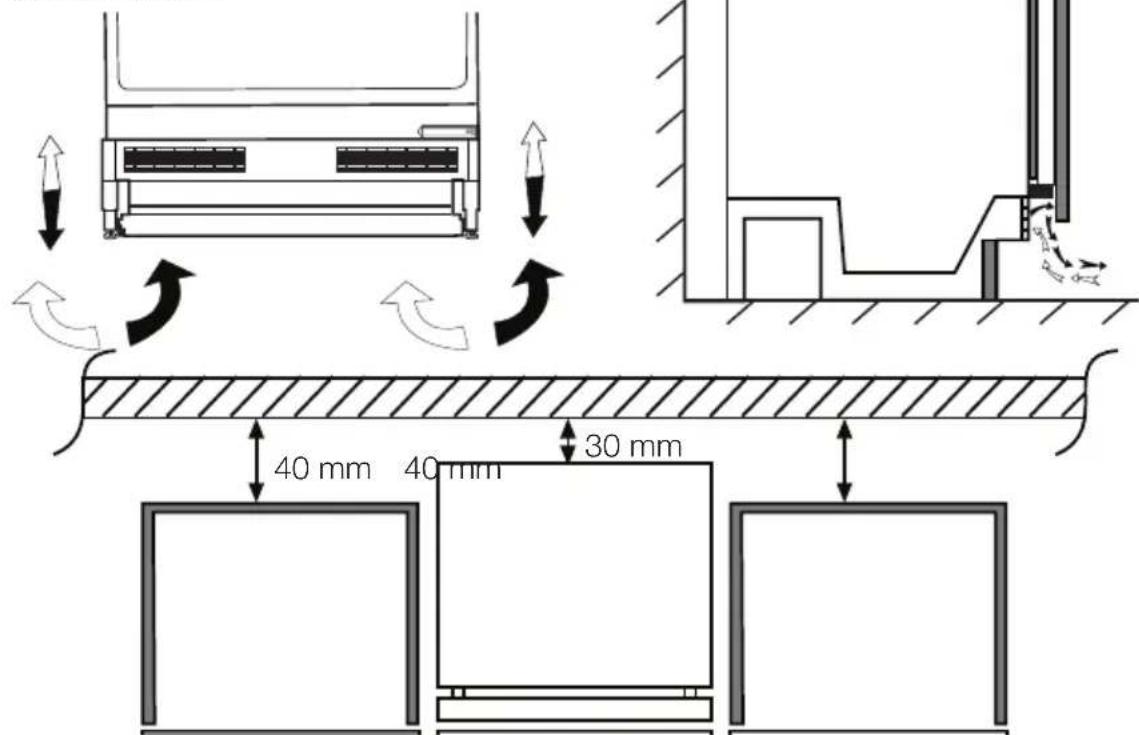 TEKA RSF 41160 BU - Kühlschrank unter einer Arbeitsplatte installieren, Fuß einstehen - 1