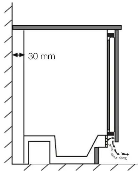 TEKA RSF 41160 BU - Colocação do frigorífico no lugar e ajuste dos pés - 3