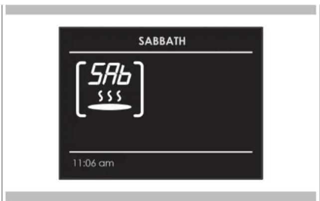 Fulgor Milano FSRC 3004 P MI MK 2F X - EN 24 - Sabbath Mode Instructions (on some models) - 1