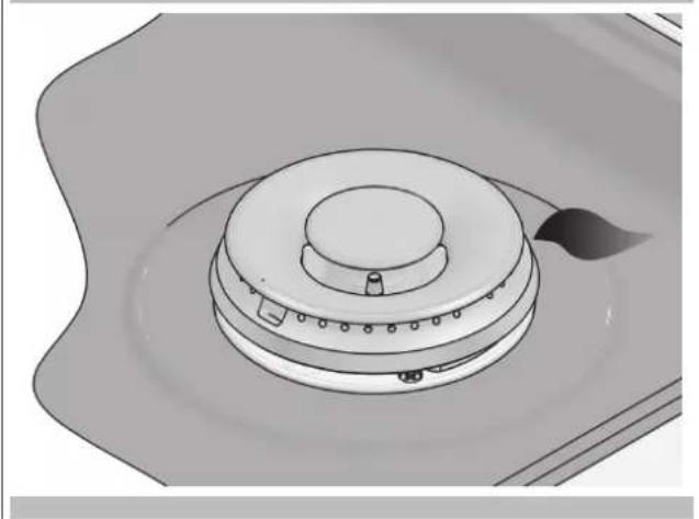 Fulgor Milano FSRC 3004 P MI MK 2F X - Base du brûleur et injecteur - 1