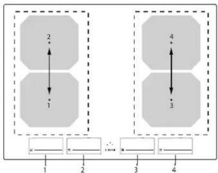 Fulgor Milano FCH 604 ID TS BK - Bridge (Zonas de cocción flexibles) U N - 1