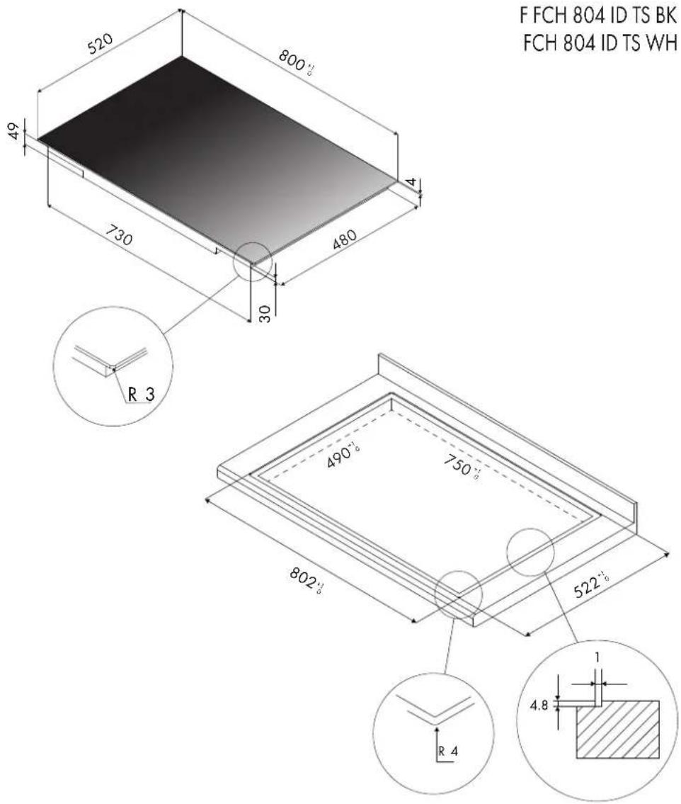 Fulgor Milano FCH 804 ID TS BK - Cher Client, - 4