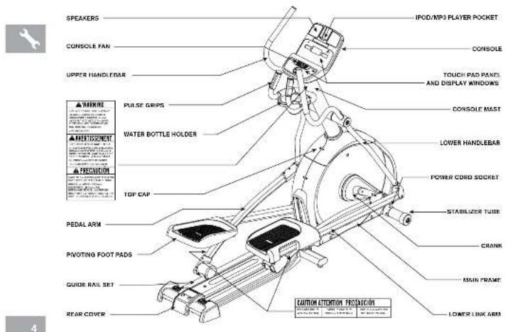 Horizon Fitness CE9.2 - ELLIPTICAL OWNER'S MANUAL MANUEL DU PROPRIÉTAIRE DE L'EXERCISEUR ELLIPTIQUE - 4